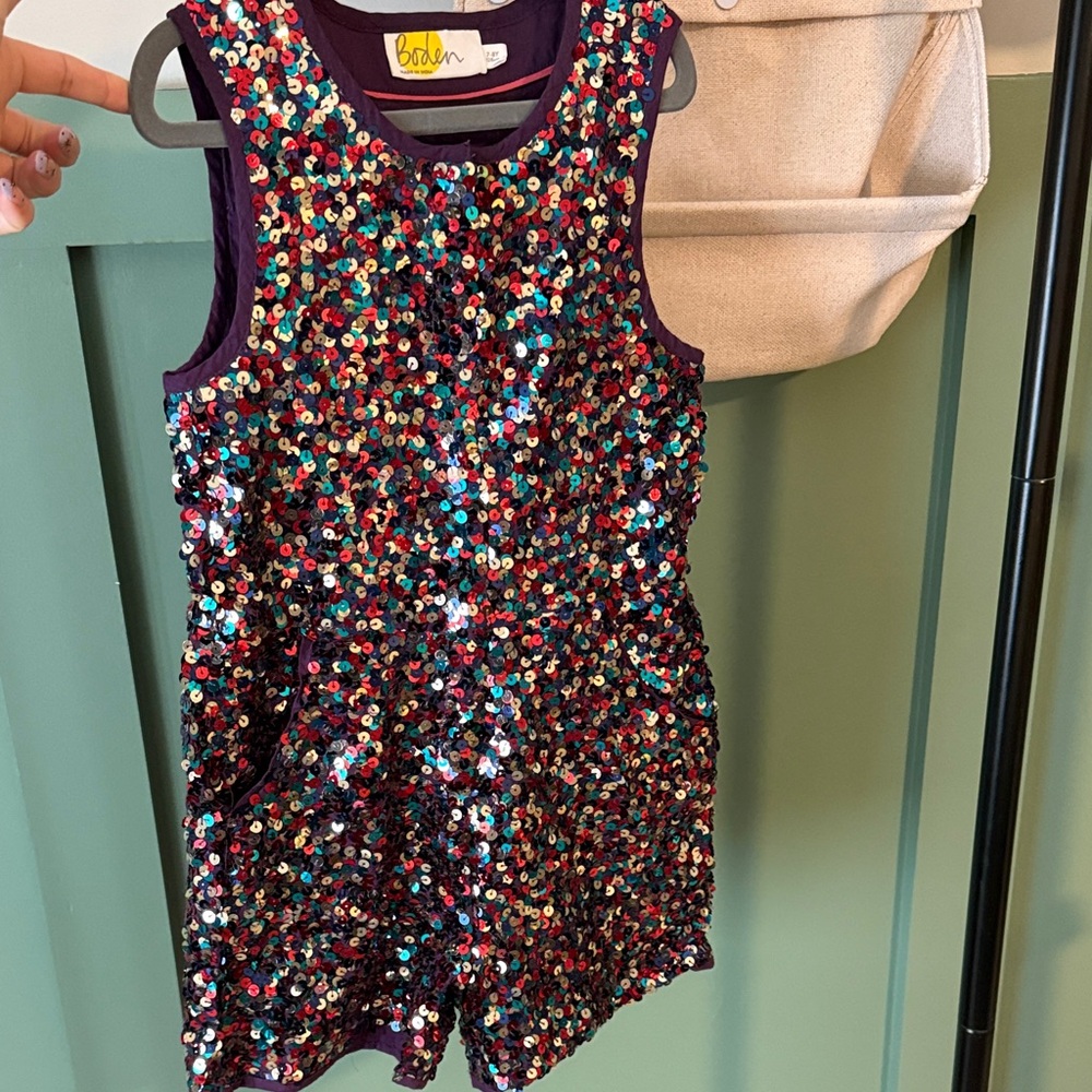 Boden Colorful Sequin Sleeveless Romper